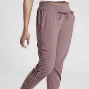 Athleta Attitude Jogger Pants Size 16 Purple